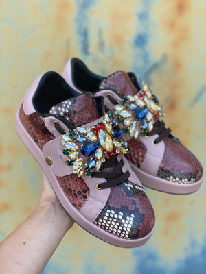 Village Shoe Inn Custom Vienna Python Sneaker Multi