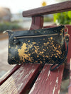 Custom Leather Bag Alex Black Space Heart