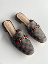 Layla Mule Brown Check