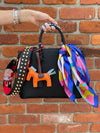 Custom Leather Bag Groovy Love Black