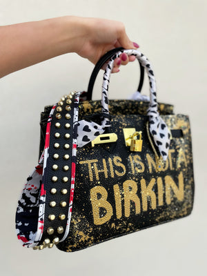 Custom Leather Bag This Is Not A B Black