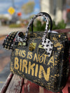 Custom Leather Bag This Is Not A B Black