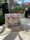 Custom Leather Bag Carolina White Splash