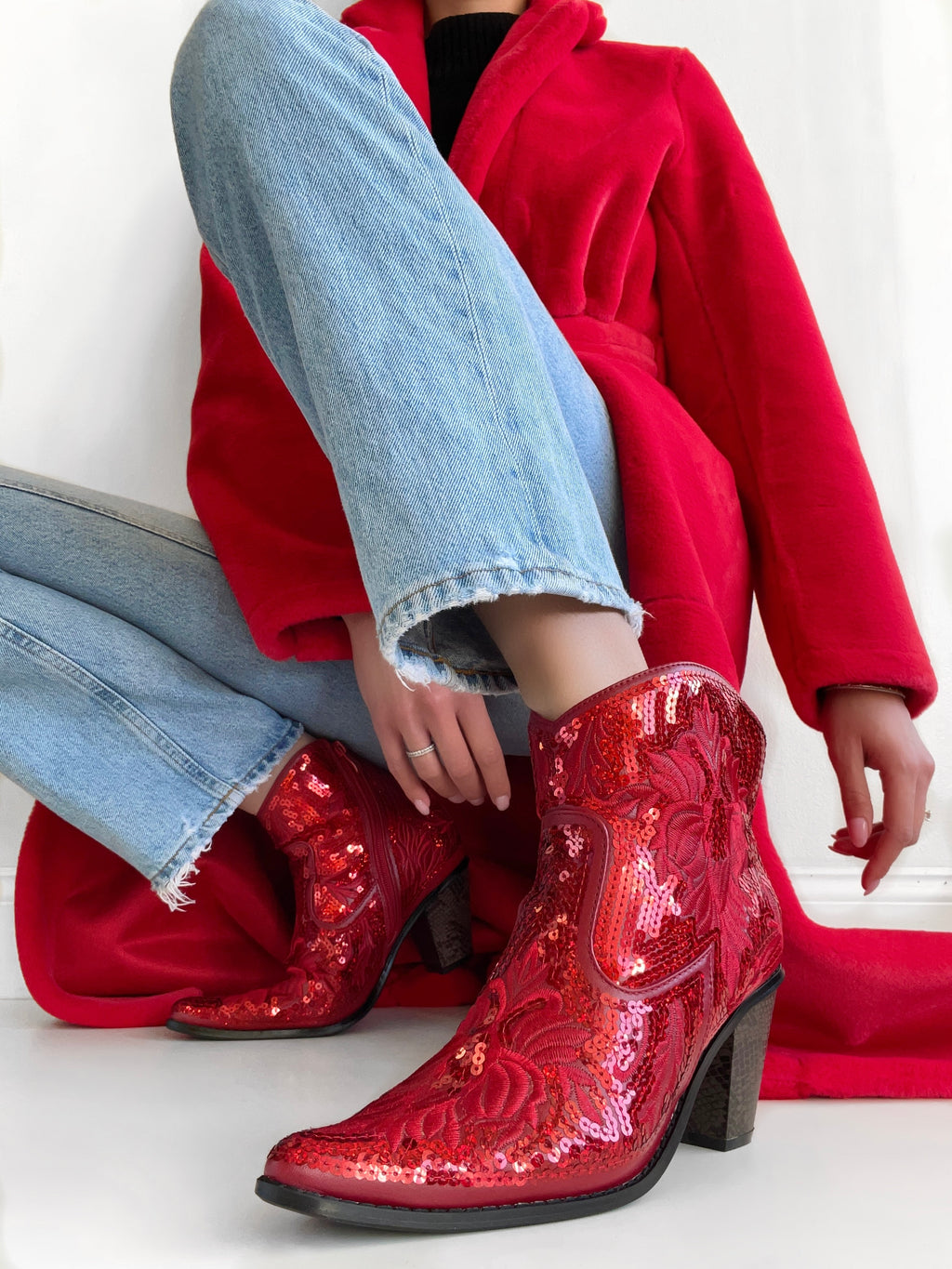Austin Red Sequin