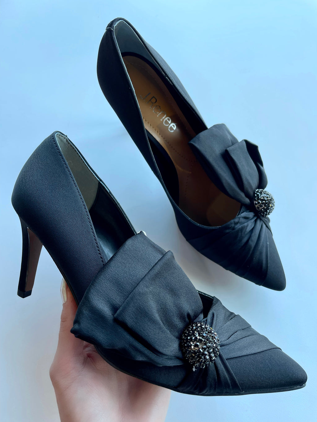J. Renee Hirisha Black Satin