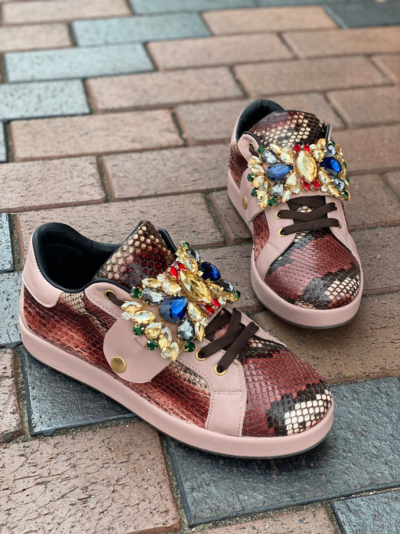 Village Shoe Inn Custom Vienna Python Sneaker Multi