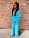 Maui Pant Set Turquoise
