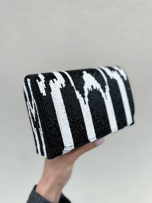 Julia Beaded Bag Black
