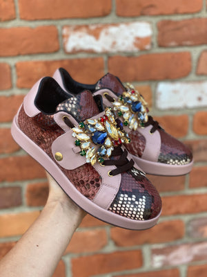 Village Shoe Inn Custom Vienna Python Sneaker Multi