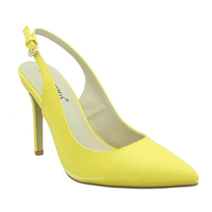 Cherry Slingback Yellow Patent