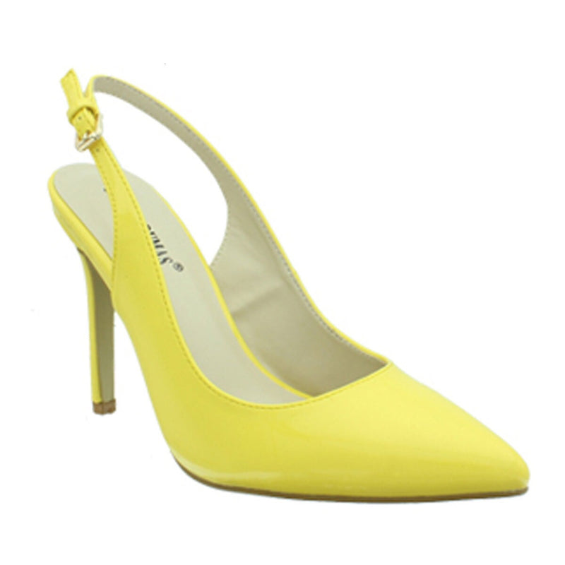 Cherry Slingback Yellow Patent